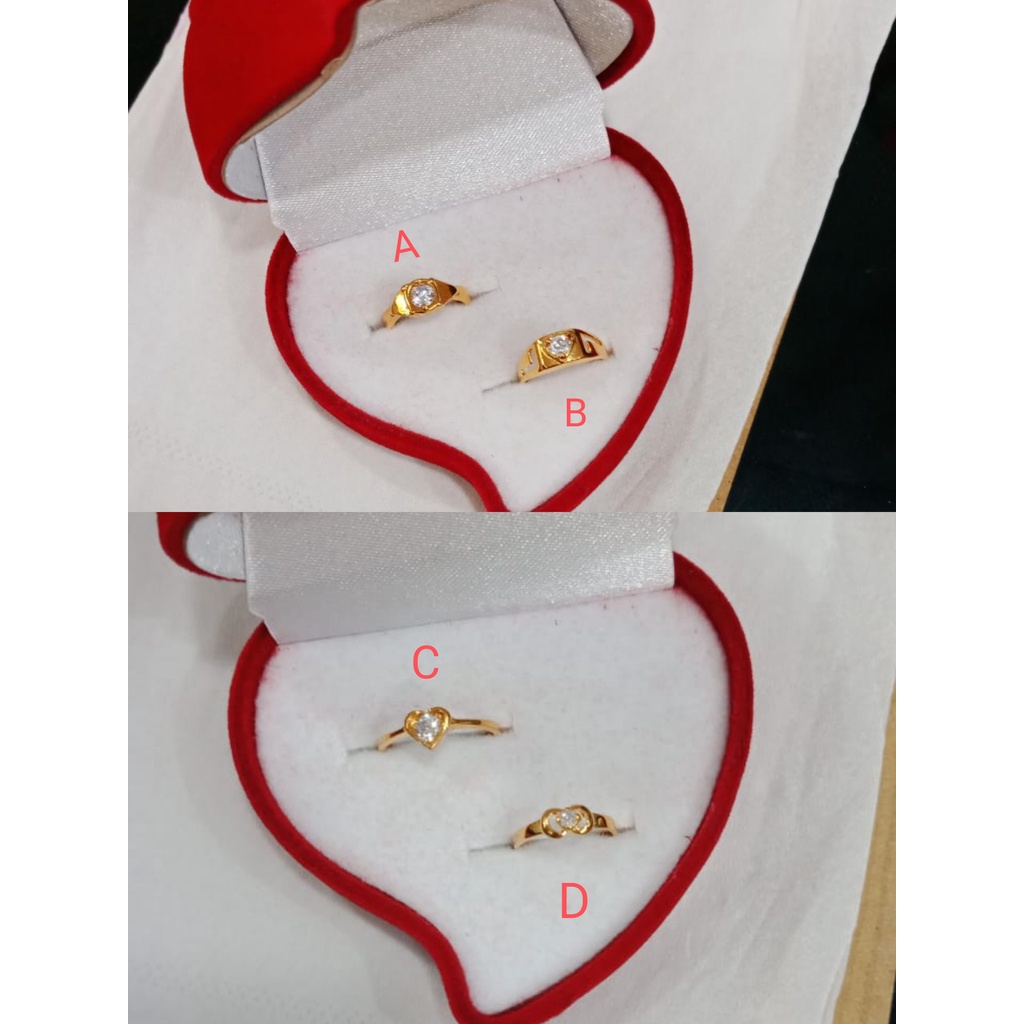 CINCIN ANAK GOLD PERAK ASLI 925