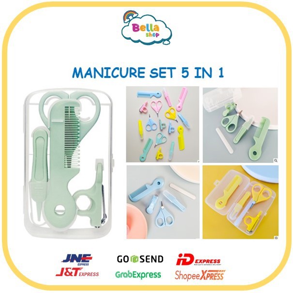 Gunting Kuku Bayi Manicure Set 5in1 Murah Import Nail Clipper - BELLA SHOP