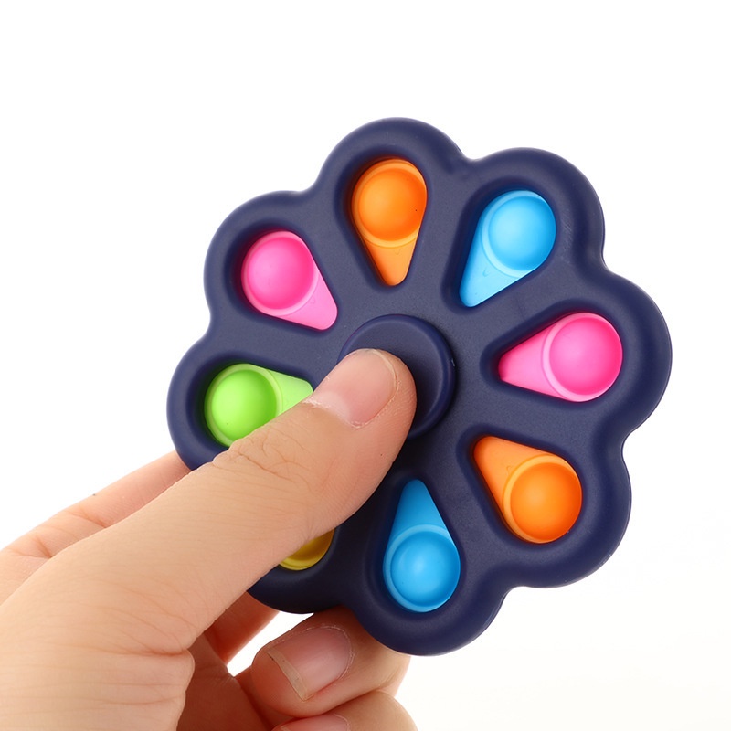 Mainan anak spinner pop it 5/8/10 sisi warna warni/ mainan terbaru dan terlengkap