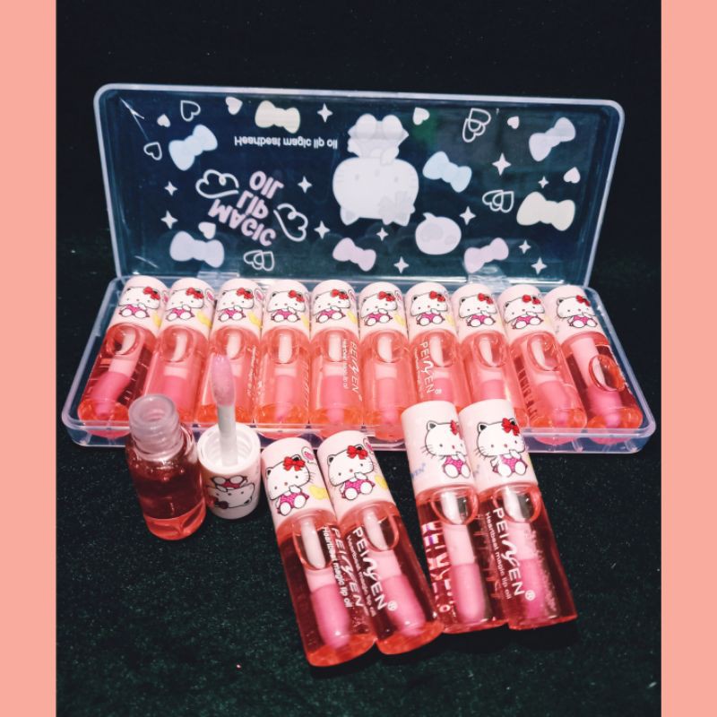 PROMO NEW!!!LIP OIL/LIP MAGIC PEIYEN 1 PACK ISI 10