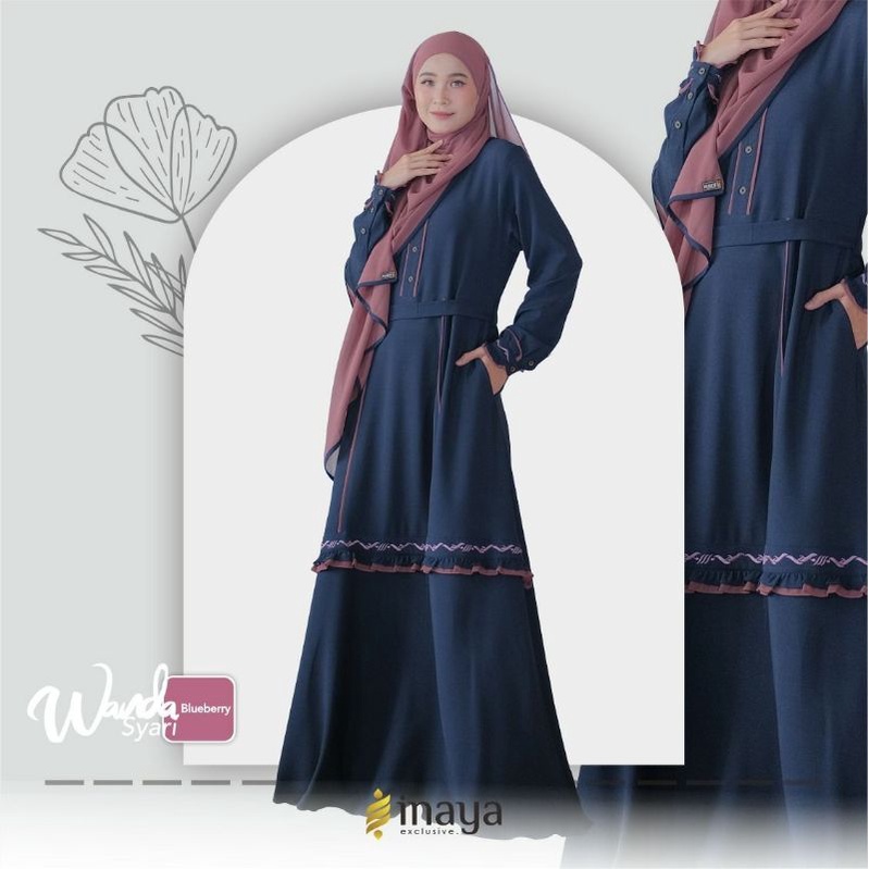 Wanda Syari mom by inaya exclusive, gamis original. gamis brand, inaya brand, brand inaya