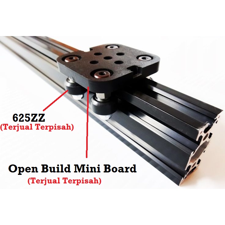 [HAEBOT] Aluminium Profile T Slot 2040 20x40 AP2040 Profil Frame CNC Extrusion Mini Kerangka Mekanik Series 20mm x 40mm 3D Printer 1cm