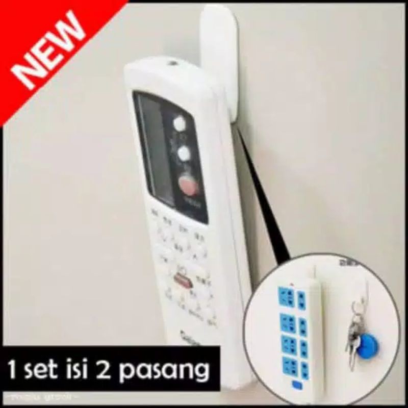 Gantungan Remote TV Gantungan Remote AC Remot TV AC DVD Remot Hook 2 Pasang