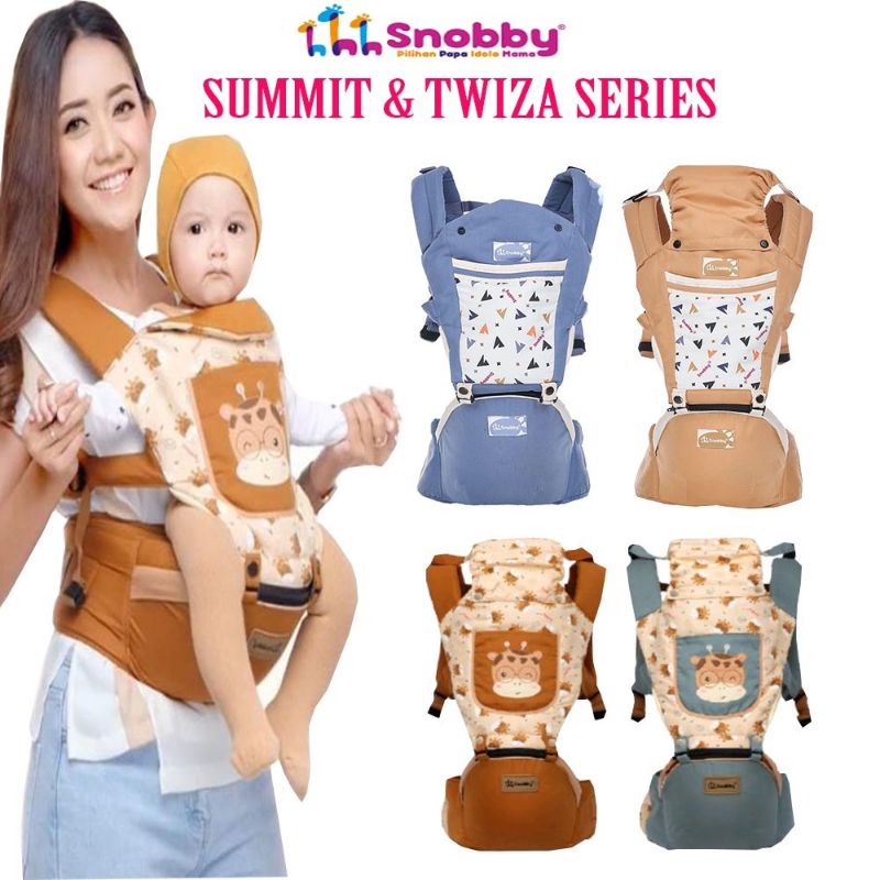 Snobby Gendongan Bayi Hipseat 6 Posisi + Saku Sirkulasi Print Summit Series - TPG 6241