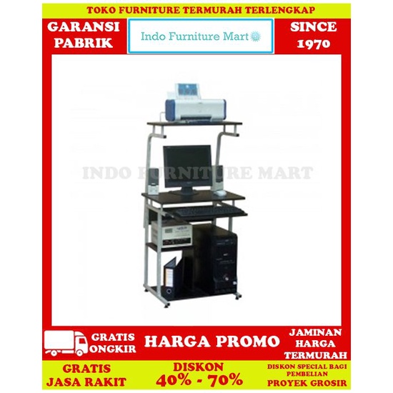 Meja Komputer Belajar Tulis Kerja Kantor Minimalis Lunar Huga 905