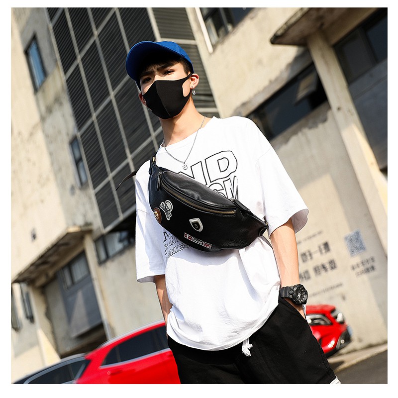 Waist Bag Tas Bahu Tas Selempang Pria (SKULL)