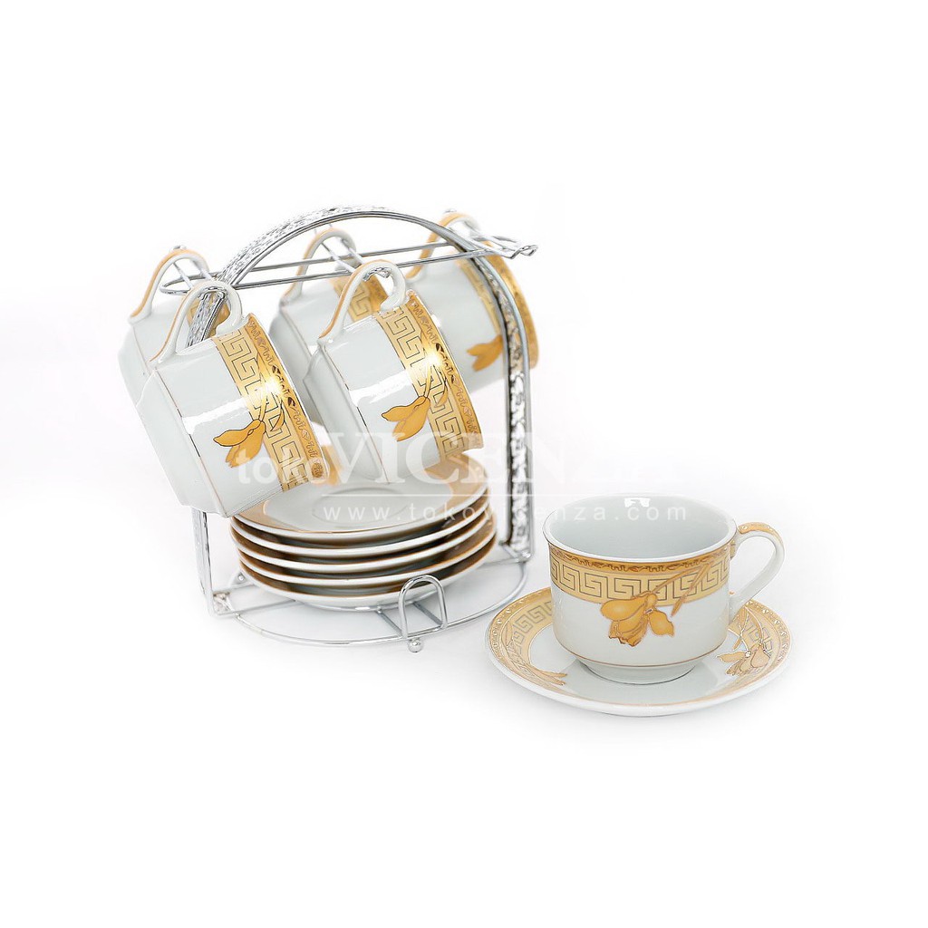 Special Cup Saucer B671 13pcs Motif Lily Paling Murah Shopee Indonesia