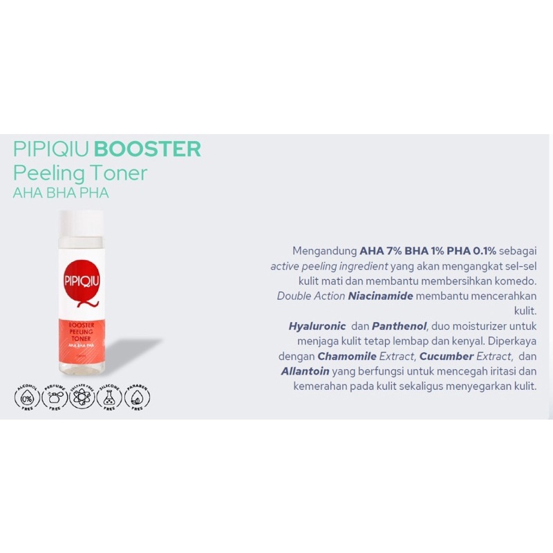 PIPIQIU BOOSTER TONER 100ML RESMI BPOM ORIGINAL