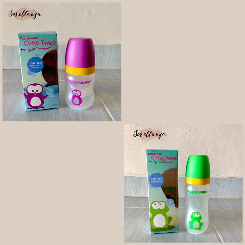PROMO Botol Dot Susu Bayi Tupperware (Cutie Twee Frog&Penguin)