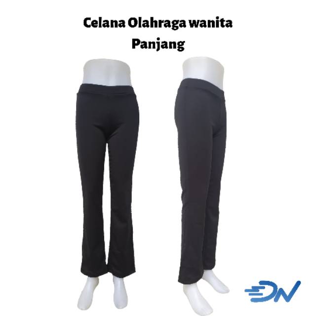 Celana panjang wanita warna hitam | celana training hitam | celana panjang olahraga wanita