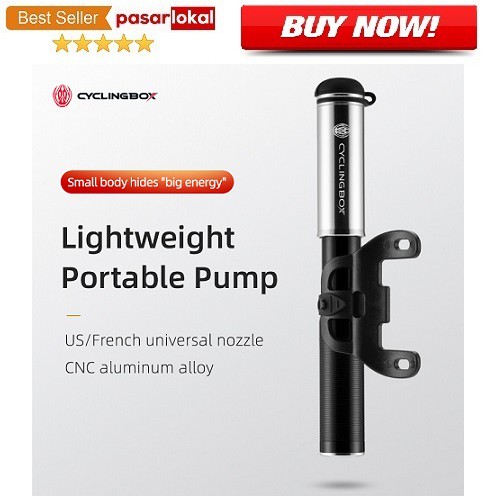 Pompa Angin Ban Sepeda Portable 120PSI BG-1506 Black