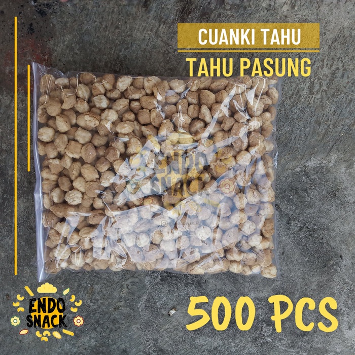 

500Pcs Tahu Cuanki Siomay Tahu Pelengkap Baso Aci, Seblak, dan Cuanki - Tnp Bubble Wrap - BARU