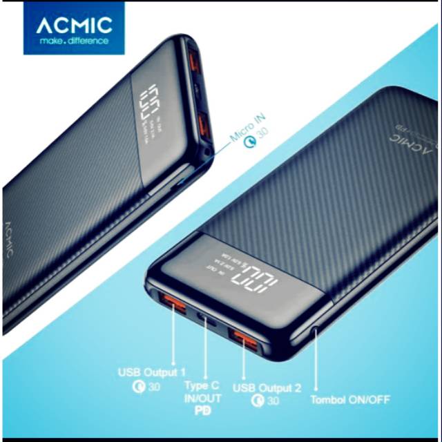 Powerbank  ACMIC 10000mah murah berkualitas