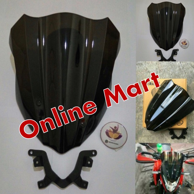 Visor cb150r free braket riben TGP