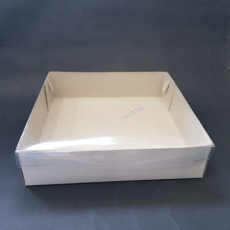 

DUS TUTUP FULL MIKA PUTIH 28X28X7