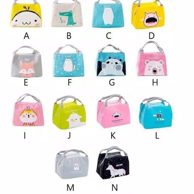 Medan Termurah KD033 Best seller Tas bekal import Bag lunch cooler karakter