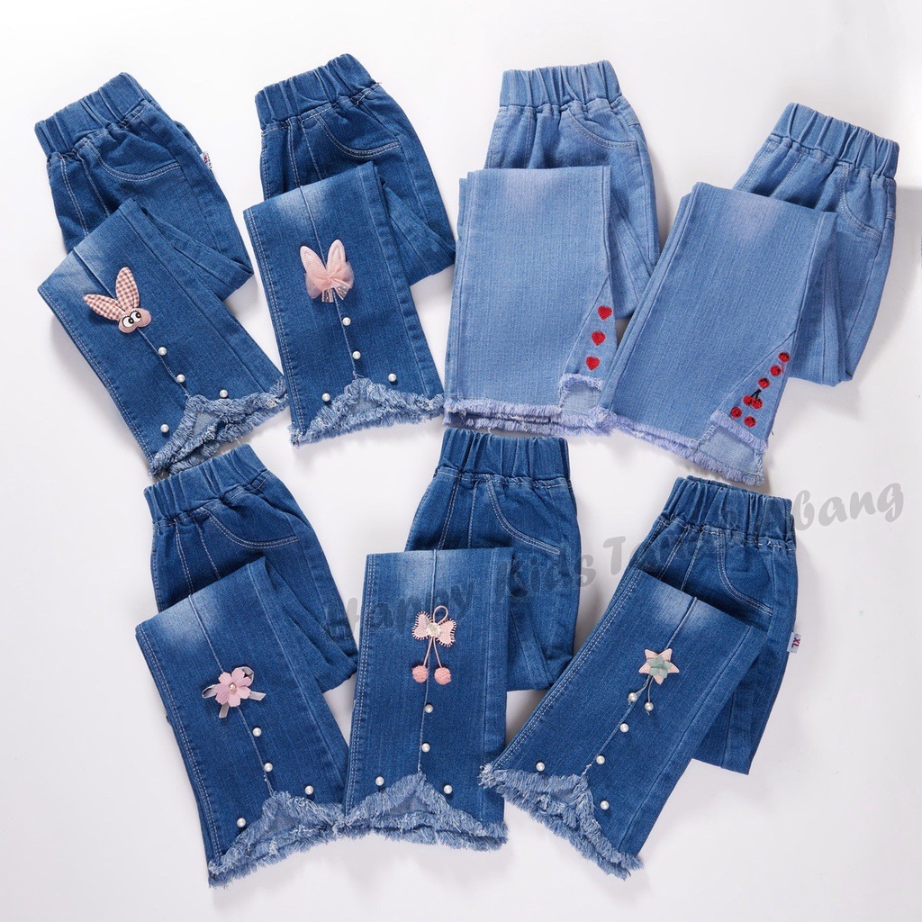 CELANA PANJANG JEANS ANAK PEREMPUAN IMPORT 3-12TAHUN