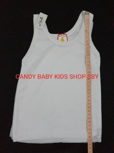 Singlet Hao Hao Hen Hao Kaos Dalam Anak Bayi 22/24 Putih/Warna isi 3pcs Murah Halus