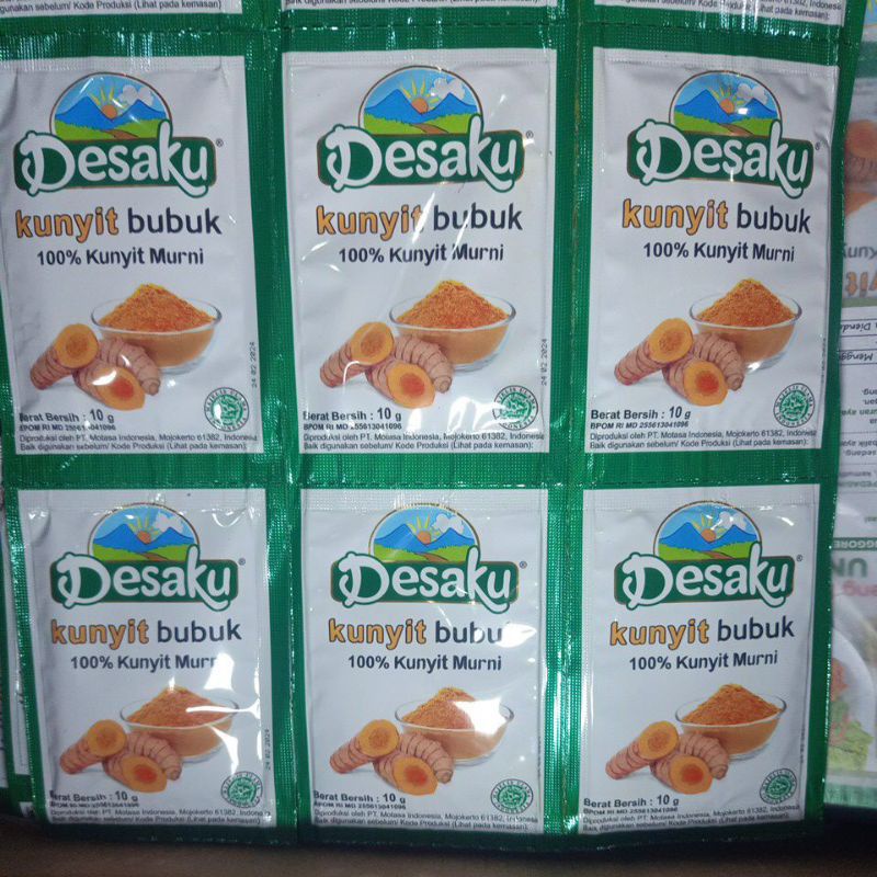 

Kunyit Bubuk Desaku Renceng (12 Sachet)