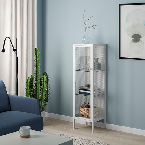 IKEA Rak Kaca 34 x 30 x 116 cm | Kabinet Kaca Serbaguna | Furniture Kabinet Kaca Hiasan | Lemari Kac