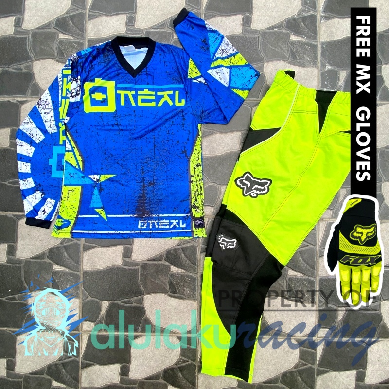 Jersey &amp; Celana MX Trail Motocross - Paket Bundling ONCT0804-F44