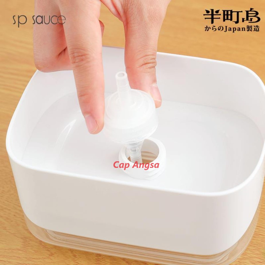 SP SAUCE DISPENSER SPONS BUSA 2in1 CUCI PIRING DISHWASHING LIQUID PUMP POMPA SABUN HOLDER SEPON SPONGE