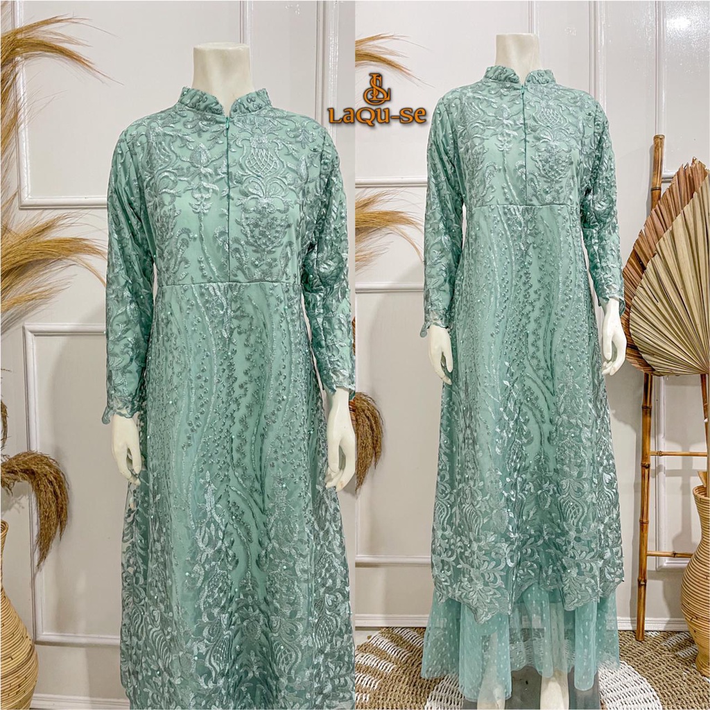 Gamis Dress Kebaya Modern Tutu Tille Pesta Kondangan Lamaran Wisuda Kekinian Baju Pesta