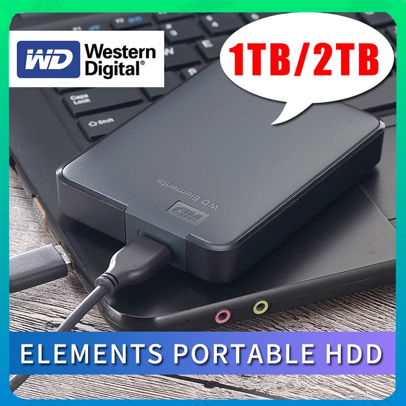 Western Digital Elements Portable External Hardisk (1TB/2TB)