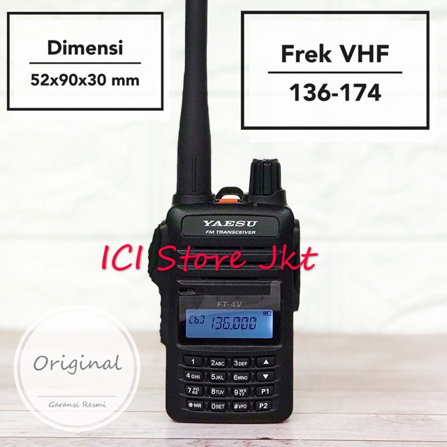 Radio HT Yaesu FT 4V Original garansi resmi