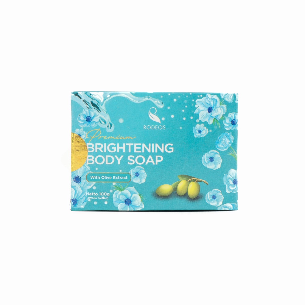 Rodeos Premium Brightening Body Soap Honey Ferment Filtrate With Extract Olive Oil 100g Free Dompet Kanvas Lucu