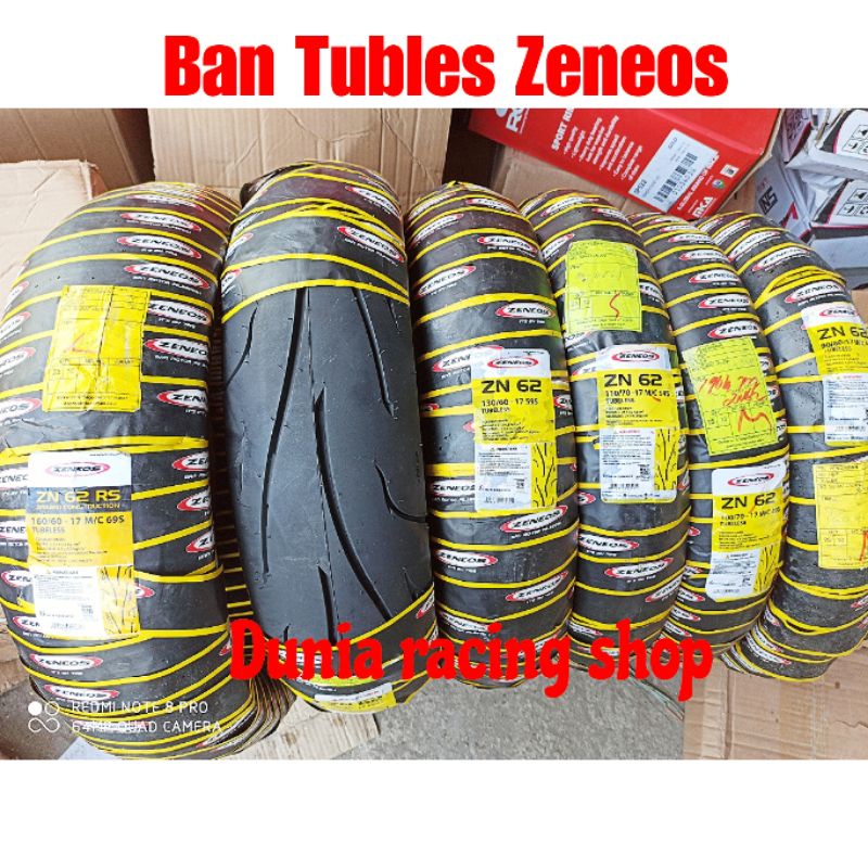 Ban Zeneos ZN62 130/60 17 140/70 17 150/60 17 160/60 ring 17 Ban Tubles Zeneos 130 140 150 160