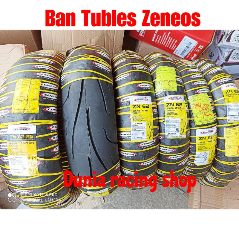 Ban Zeneos ZN62 130/60 17 150/60 17 160/60 ring 17 Ban Tubles Zeneos 130 140 150 160