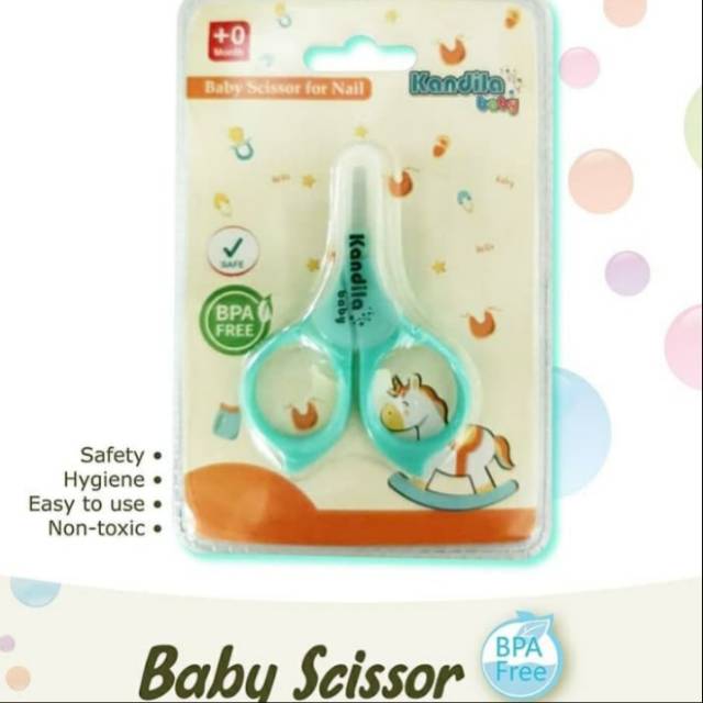 KANDILA Baby Nail Scissors with Cover Gunting Kuku Bayi