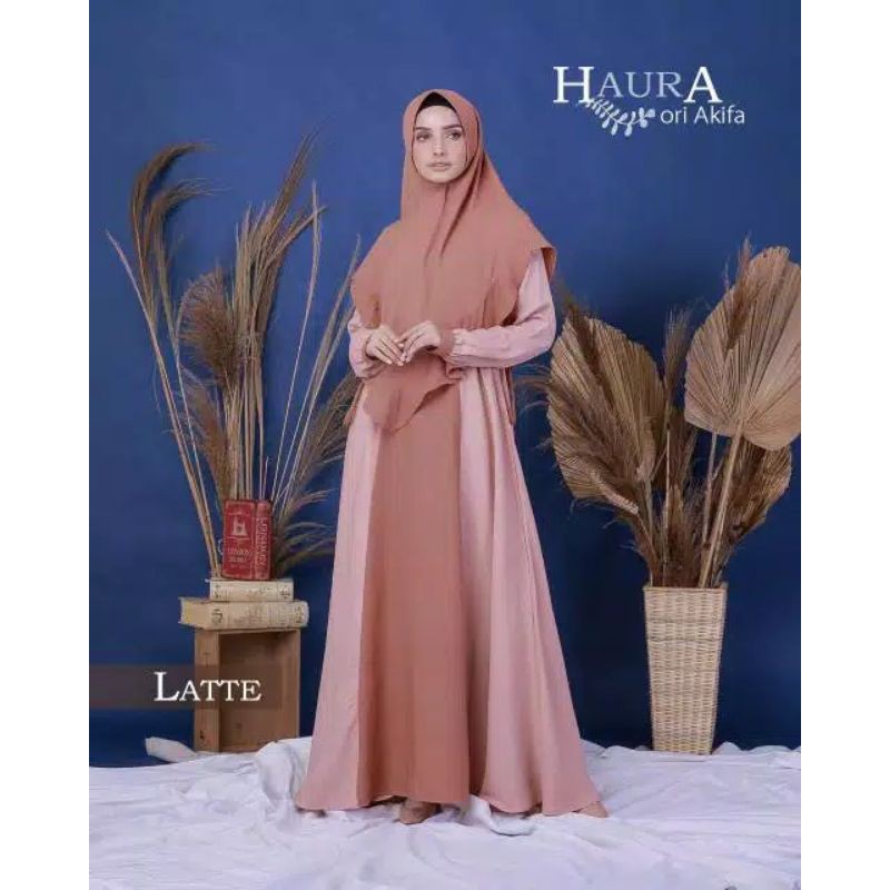 Gamis Haura by Akifa | Set Gamis Syari by Akifa | Gamis Syar'i Murah