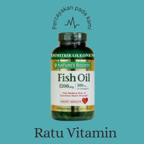 Nature's Nature Natures Bounty Fish Oil 1200 mg, 200 Softgels