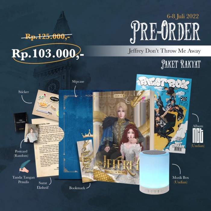 Hot Sale Novel Jeffrey DonT Throw Me Away (Dekdi A) + Bonus Terbaru