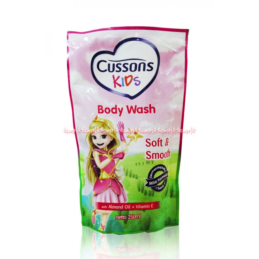 Cussons Baby Body Wash 250ml Soft &amp; Smooth Sabun Mandi Cair Untuk Anak Kemasan Refill