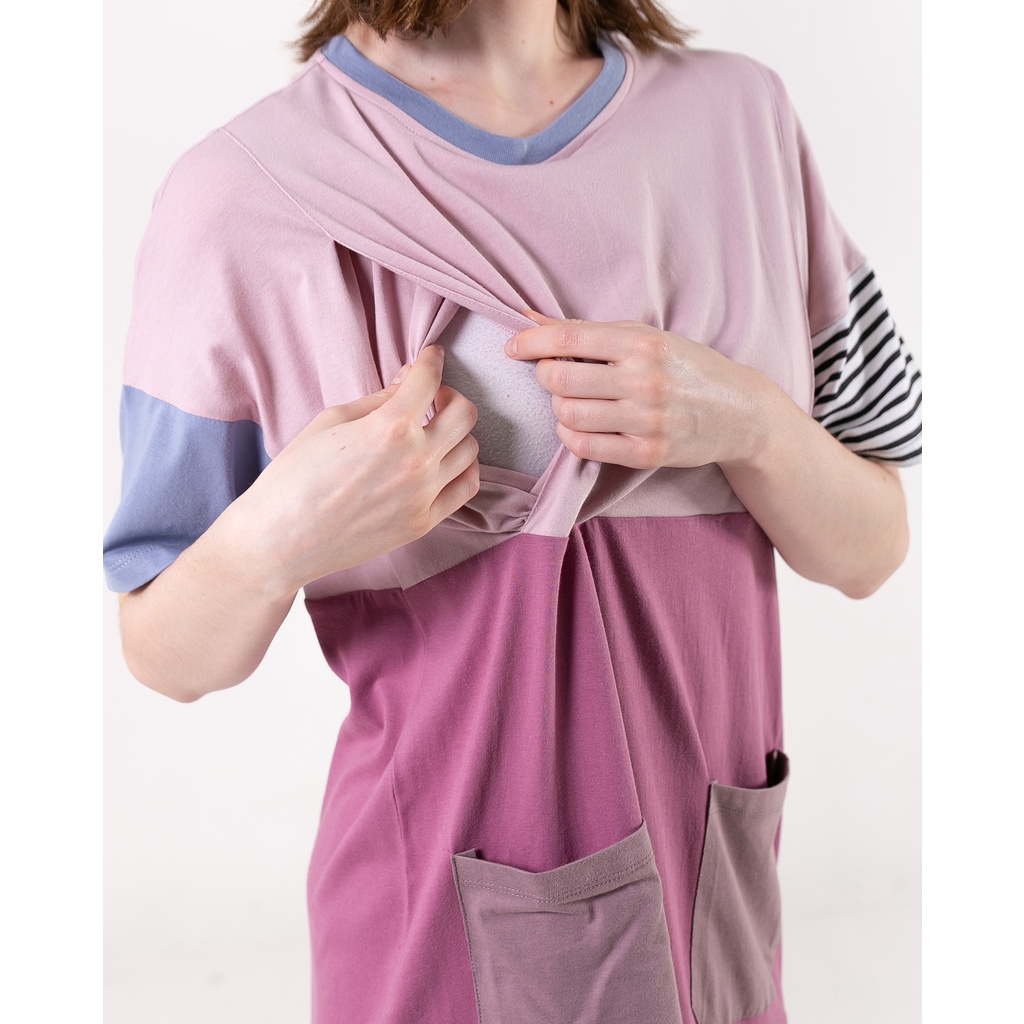  Nyonya Nursing Wear  Sendira - Baju Ibu Hamil Dan Menyusui - Mazarin Family Set-4