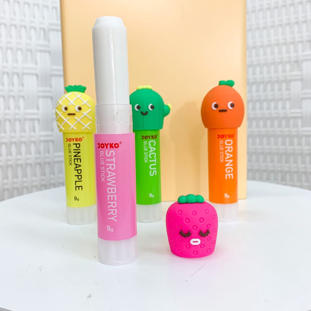 

Joyko Glue Stick Fruits Lem Stik Joyko Karakter Buah Lem Kertas Saputra_store13