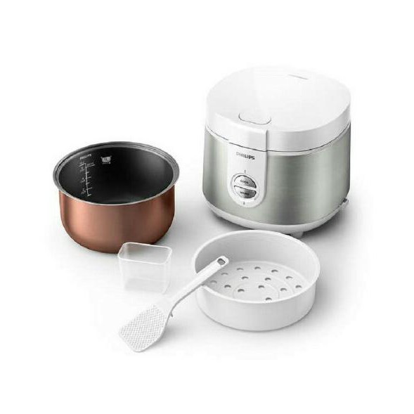 Rice Cooker Philips 1 Liter Hd3126 / Hd 3126 - Silver - Promo 
