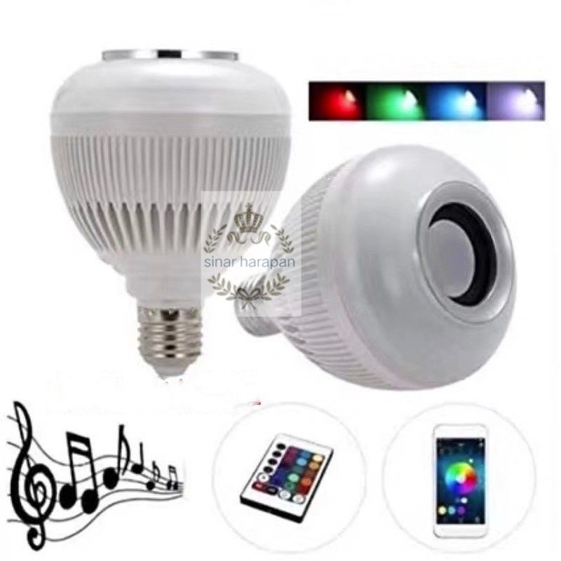 Bohlam Speaker Musik 2 in 1 - Lampu Speaker LED/lampu disco