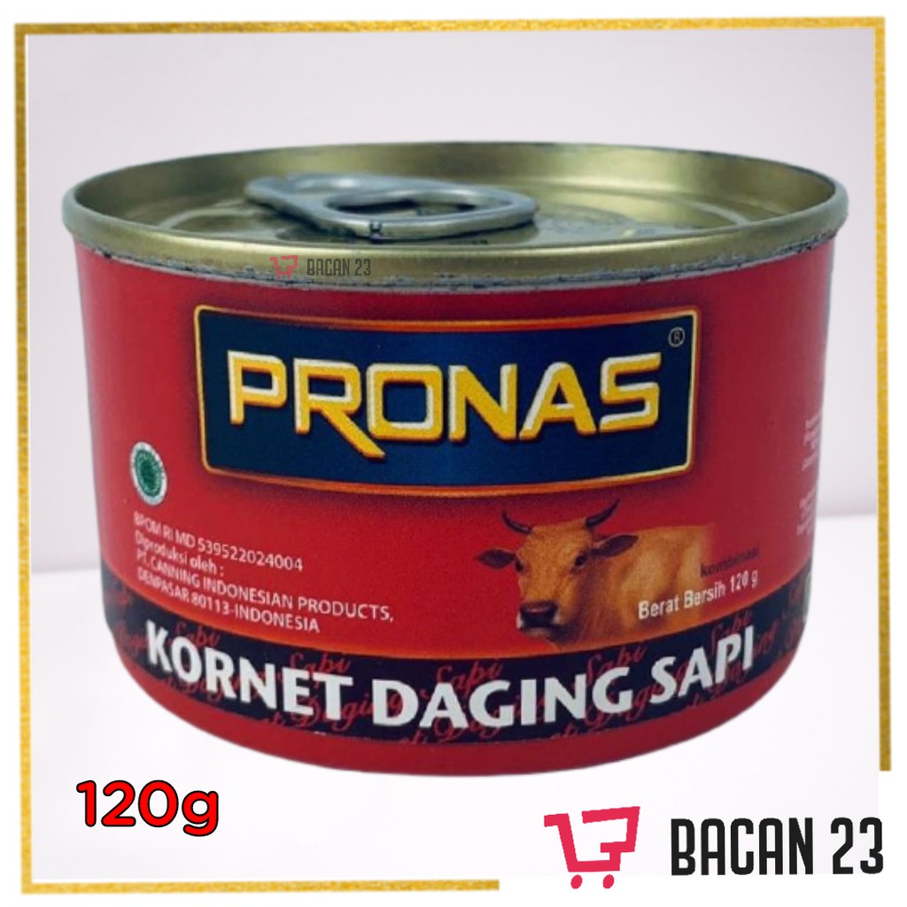 

Pronas Kornet Daging Sapi 120gr / Cornet Sapi / Bacan 23 - Bacan23