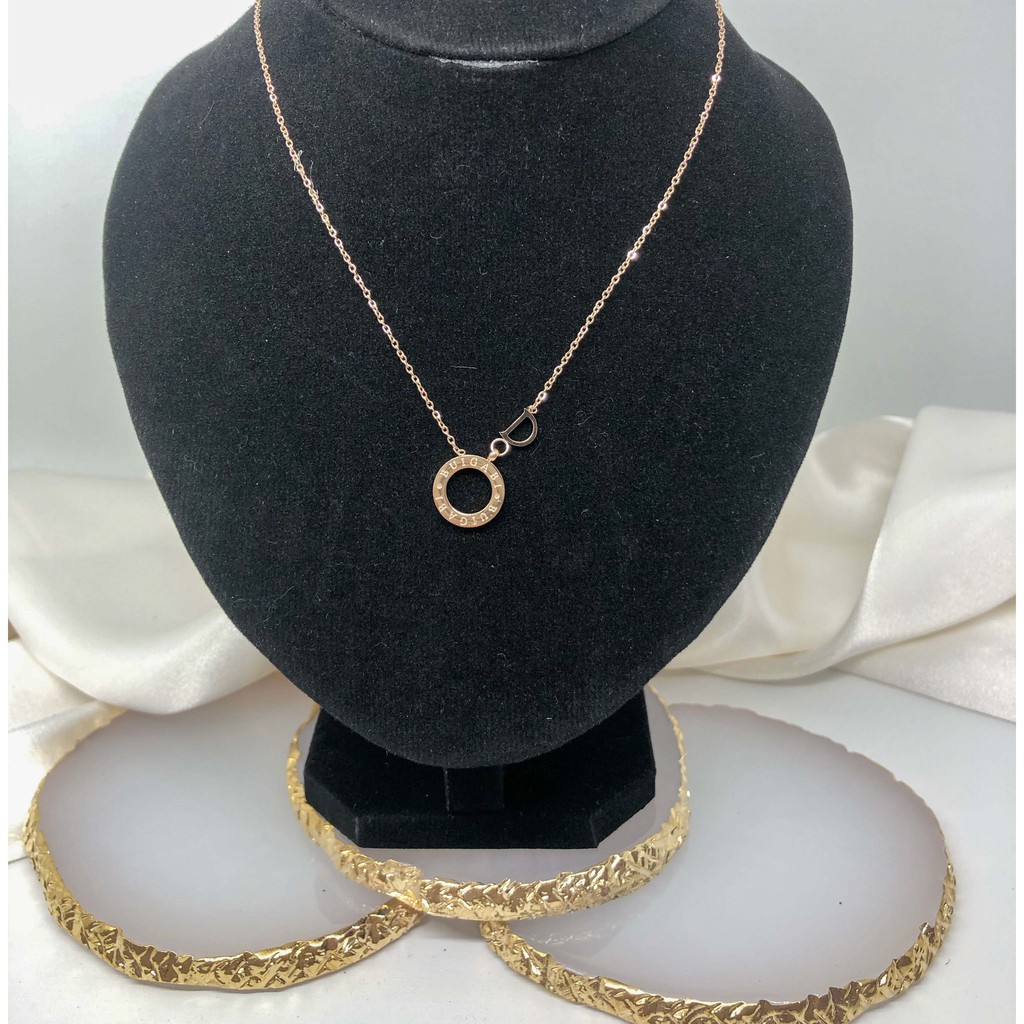 Kalung Set Liontin Bulat Perhiasan Lapis Emas 24k - Xuping Import