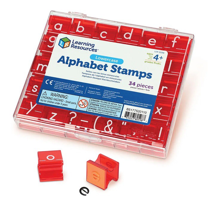 

Learning Resources Uppercase Lowercase Alphabet Stamps Stempel Huruf Stamp