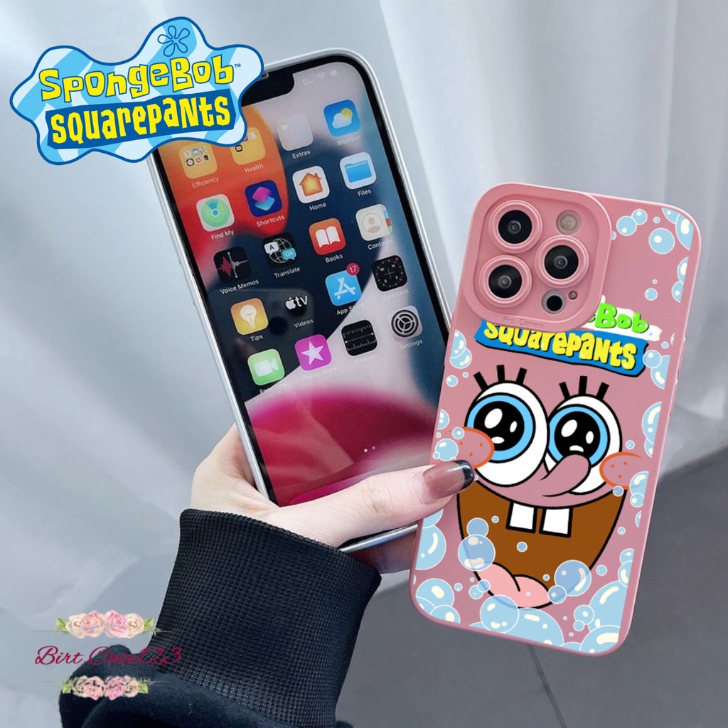 SOFTCASE CASE SILIKON PROCAMERA SPONGEBOB  OPPO VIVO SAMSUNG REALME XIAOMI IPHONE INFINIX ALL TYPE BC6391