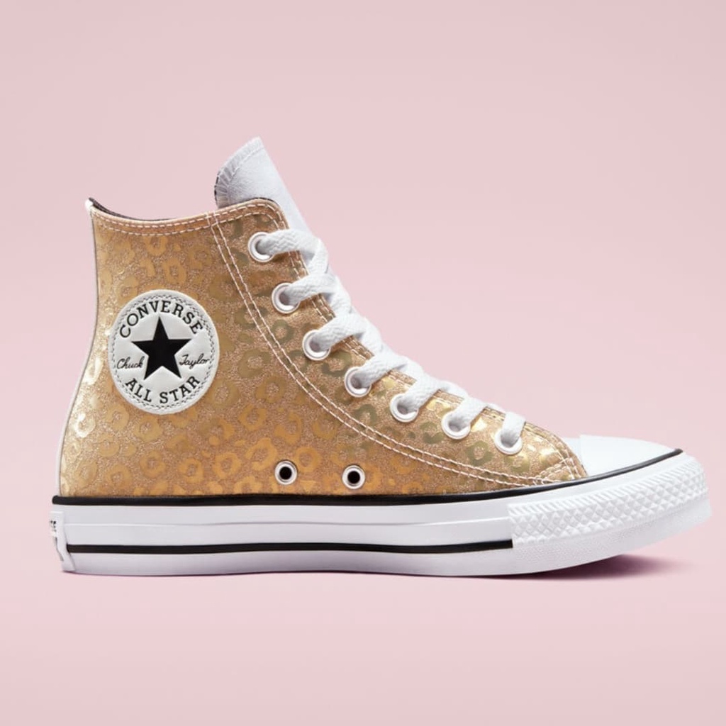 Converse Chuck Taylor All Star Leopard Glitter Saturn Gold White