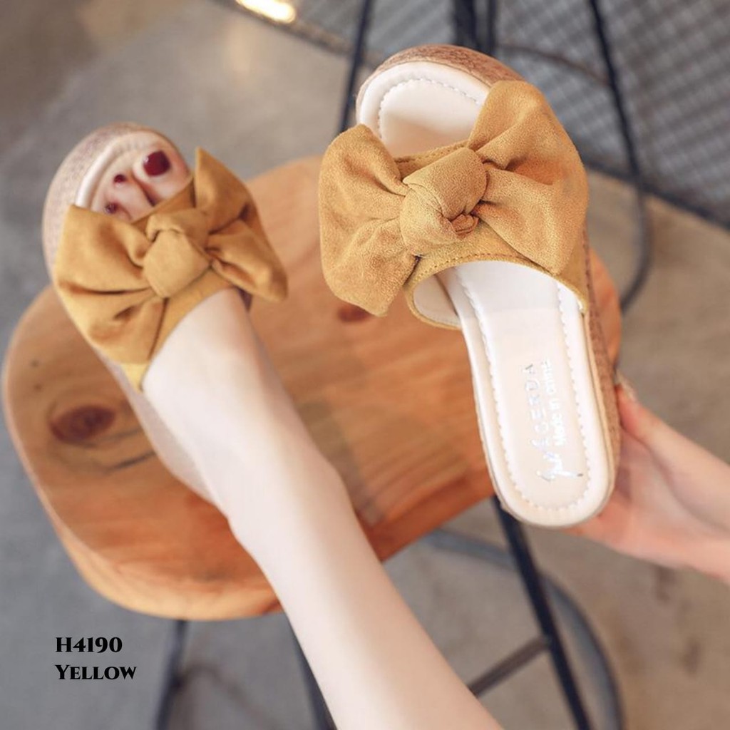 PRF RESTOCK SANDAL WEDGES RIBBON H4190