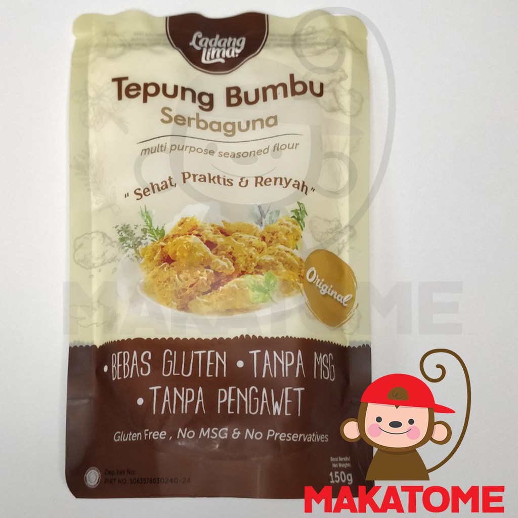

Tepung bumbu 150 gr Ladang Lima 150gr gluten free bebas pengawet cassava singkong goreng