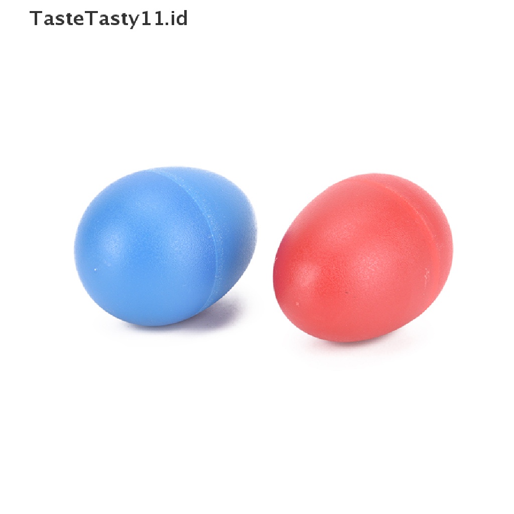 (TasteTasty) 2pcs / lot Mainan Rattle Marakas Bentuk Telur Bahan Plastik Untuk Anak