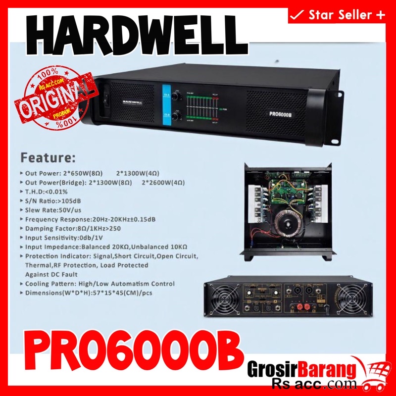 Power Audio Hardwell Pro6000b original